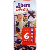 Libero Up&Go Pelenka XL (6) 13-20 kg 34 db 
