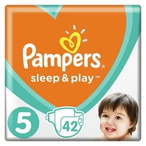 Pampers Sleep&Play, 5-as Méret, 42 db Pelenka, 11–16 kg