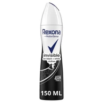 Rexona Invisible on black + white Clothes izzadásgátló 150 ml Rexona Invisible on black + white Clothes izzadásgátló 150 ml