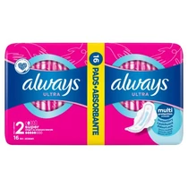 Always Ultra Super (S2) Szárnyas Egészségügyi Betét, 16 Db Always Ultra Super (S2) Szárnyas Egészségügyi Betét, 16 Db