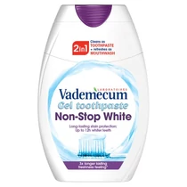 Vademecum 2in1 Non Stop White fogkrém és szájvíz 75 ml Vademecum 2in1 Non Stop White fogkrém és szájvíz 75 ml
