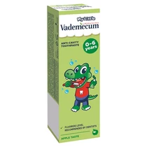 Vademecum Junior almaízű fogkrém 0-6 éves korig 50 ml Vademecum Junior almaízű fogkrém 0-6 éves korig 50 ml