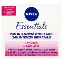 Nivea Essentials 24h Intenzív Hidratáló + Tápláló Nappali Arckrém Száraz- és Érzékeny Bőrre 50 ml Nivea Essentials 24h Intenzív Hidratáló + Tápláló Nappali Arckrém Száraz- és Érzékeny Bőrre 50 ml
