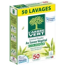 L'Arbre Vert Öko Mosópor Hypoallergén dobozos 50 mosás 2,5 kg L'Arbre Vert Öko Mosópor Hypoallergén dobozos 50 mosás 2,5 kg