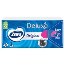 Zewa Deluxe Papírzsebkendő Normál (Illatmentes) 3 rétegű, 90 db (#40) Zewa Deluxe Papírzsebkendő Normál (Illatmentes) 3 rétegű, 90 db (#40)
