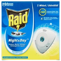 Raid Night&Day Elektromos Szúnyog- és Légyírtó Korong Utántöltő 1 db 10 Napra Raid Night&Day Elektromos Szúnyog- és Légyírtó Korong Utántöltő 1 db 10 Napra