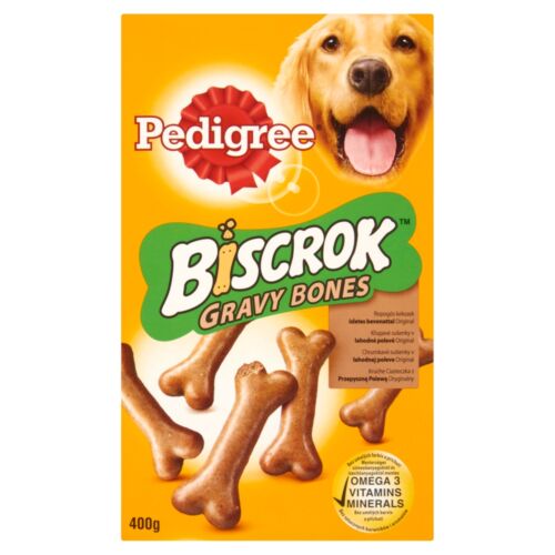 Pedigree Biscrok Gravy Bones Jutalomfalat Kutyáknak 400 g