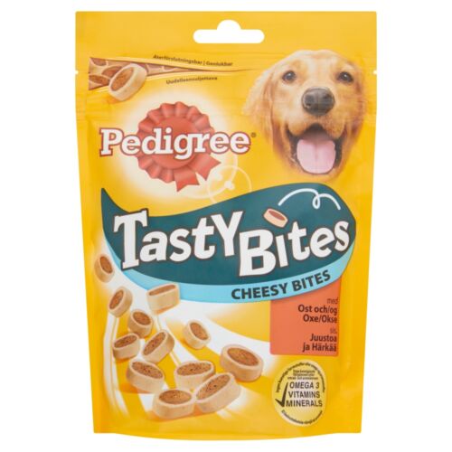 Pedigree Tasty Bites Jutalomfalat Kutyáknak Cheesy Bites 140 g