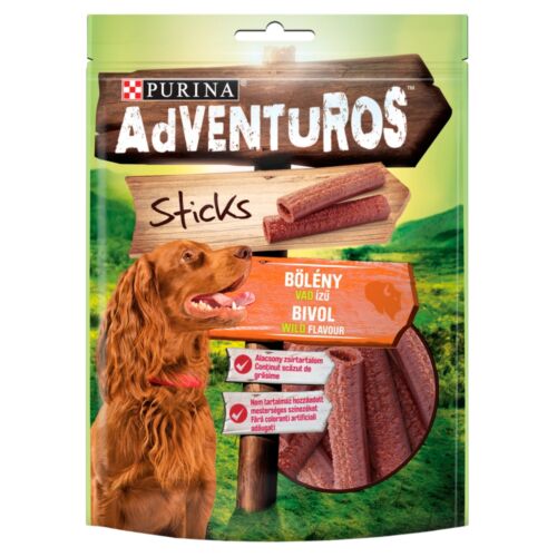 Purina AdVENTuROS Sticks bölény, vad ízű jutalomfalat kutyáknak 120 g