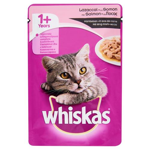 Whiskas Alutasakos Macskaeledel Lazaccal Mártásban 100 g