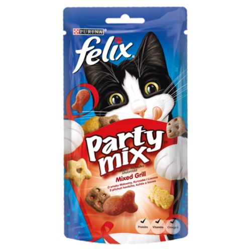 Felix Party Mix Jutalomfalat Macskáknak Mixed Grill 60 g (#8)