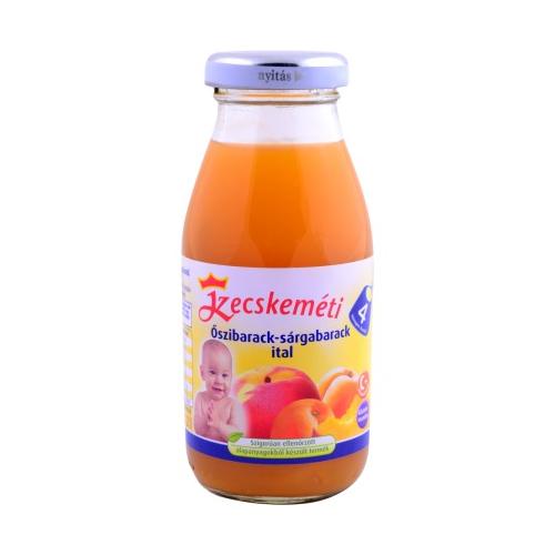 Kecskeméti Bébiital Őszibarack - Sárgabarack Ital - 4 hónapos kortól 200 ml 