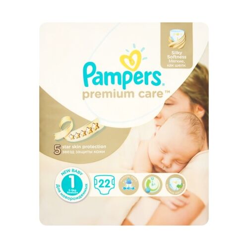 Pampers Premium Care Pelenka Newborn (1) 2-5 kg 22 db 