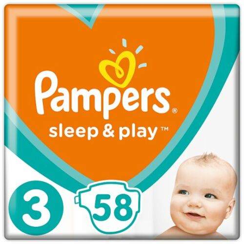 Pampers Sleep & Play Pelenka Midi (3) 6-10 kg 58 db