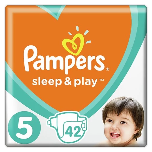 Pampers Sleep&Play, 5-as Méret, 42 db Pelenka, 11–16 kg