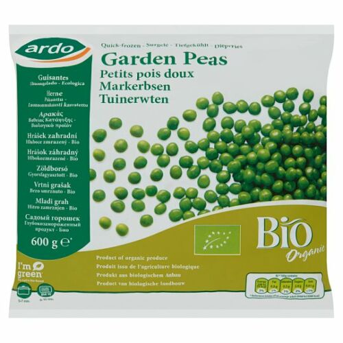 Ardo Bio Garden Peas Zsenge Zöldborsó gyorsfagyasztott 600 g
