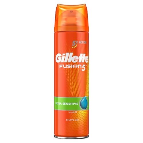 Gillette Fusion5 Ultra Sensitive Skin Férfi Borotvazselé 200 ml