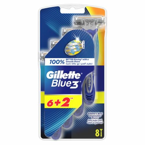 Gillette Blue 3 Eldobható Férfi Borotva 6+2 db