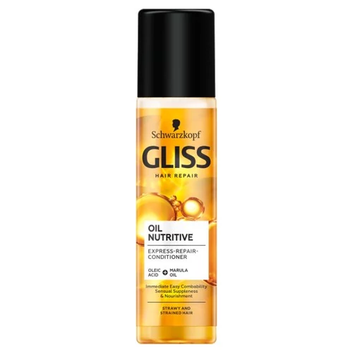 Gliss Express Repair Tápláló olaj hajregeneráló balzsam pumpás 200 ml