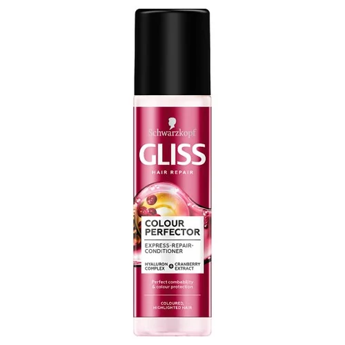 Gliss Express Repair Ragyogó szín hajregeneráló balzsam pumpás 200 ml