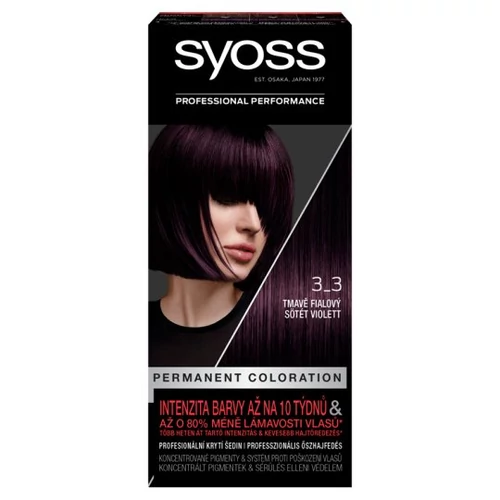 Syoss 3-3 sötét violett tartós hajfesték