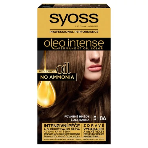 Syoss Color Oleo intenzív olaj hajfesték 5-86 édes barna