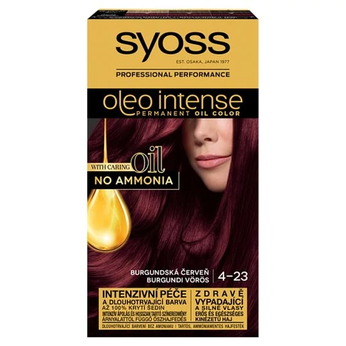 Syoss Color Oleo intenzív olaj hajfesték 4-23 burgundi vörös