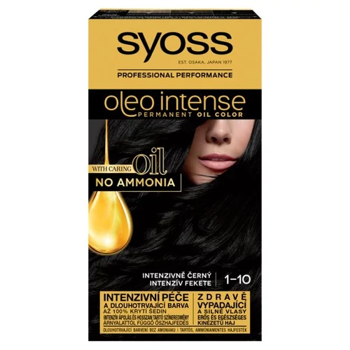 Syoss Color Oleo intenzív olaj hajfesték 1-10 intenzív fekete