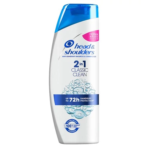 Head & Shoulders Classic Clean 2az1-ben Sampon Korpásodás Elleni Sampon, 360 ml