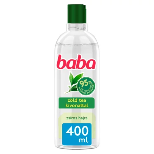 Baba sampon zsíros hajra zöldtea-kivonattal 400 ml