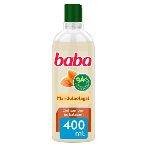 Baba 2in1 sampon és balzsam minden hajtípusra mandulaolajjal 400 ml