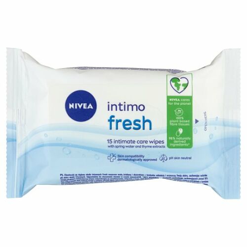 NIVEA Intimo Fresh intim törlőkendő 15 db