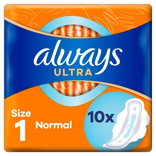 Always Ultra Normal (S1) Szárnyas Egészségügyi Betét, 10 Db