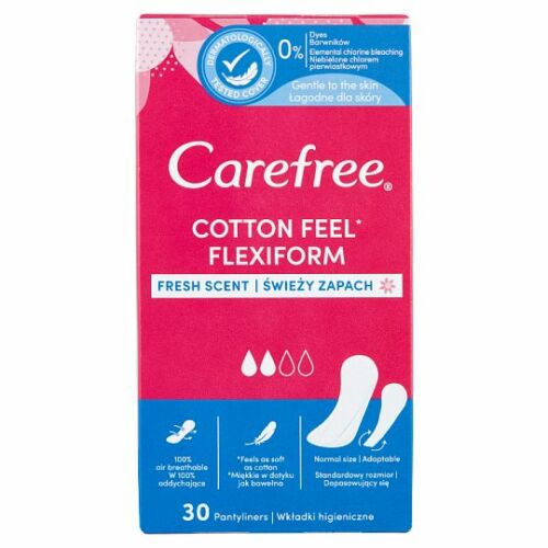 Carefree Cotton Flexiform Friss Illat tisztasági betét 30 db