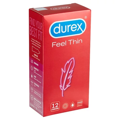 Durex Feel Thin óvszer 12 db