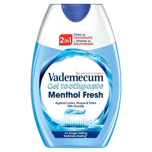 Vademecum 2in1 Menthol Fresh fogkrém és szájvíz 75 ml