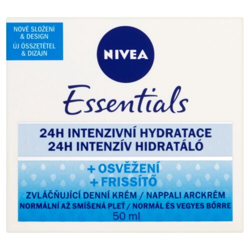 Nivea Essentials 24h Intenzív Hidratáló Nappali Arckrém Normál- és Vegyes Bőrre 50 ml