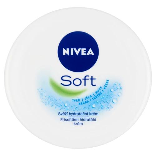 Nivea Soft Frissítően Hidratáló Krém tégelyes 200 ml