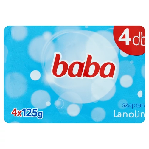 Baba Szappan Lanolinos 4x125 g