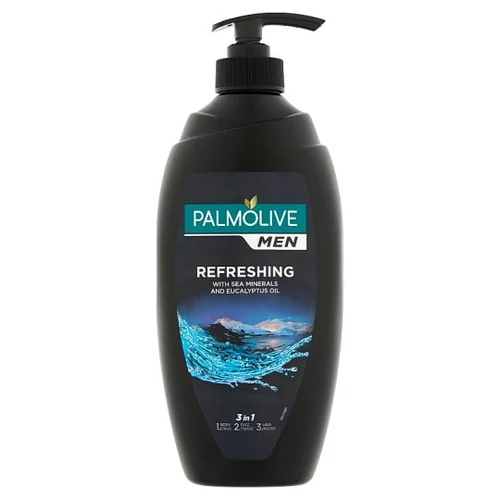 Palmolive Men 3in1 Refreshing Tusfürdő Testre, Arcra és Hajra  pumpás 750 ml