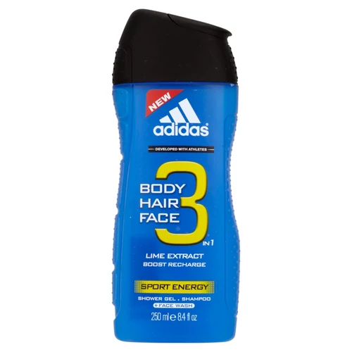 Adidas Férfi Tusfürdő 3in1 Sport Energy 250 ml