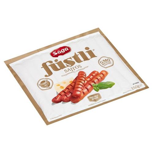 Sága Füstli Virsli Sajtos vákuumcsomagolt 10 db 350 g 