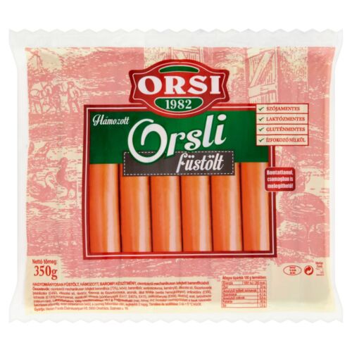 Orsi Hámozott Füstölt Orsli Virsli 350 g