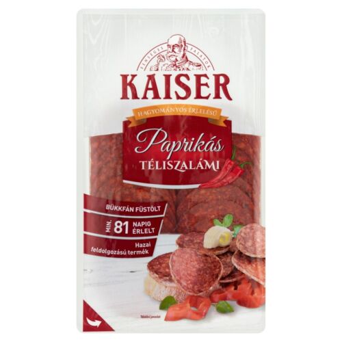 Kaiser szeletelt paprikás téliszalámi 75 g