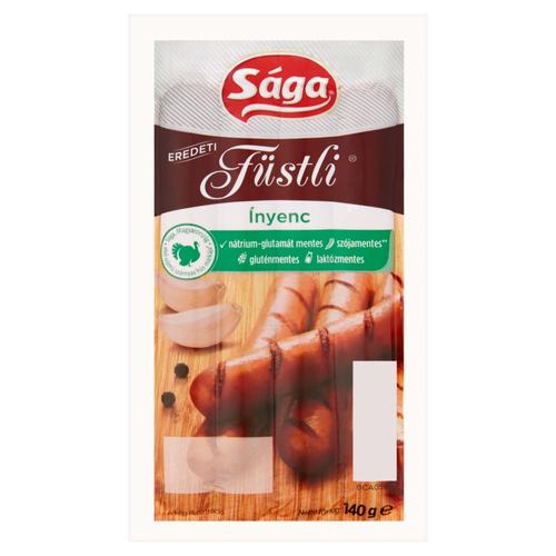 Sága Füstli Virsli Ínyenc vákuumcsomagolt 4 db 140 g 