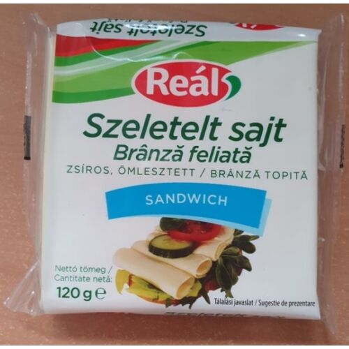 Reál Szeletelt Sajt (Lapka Sajt) Sandwich 120 g (#48)