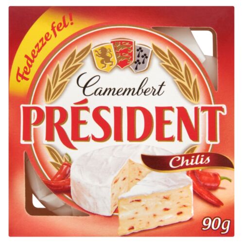 Président Camembert Sajt Chilis 90 g