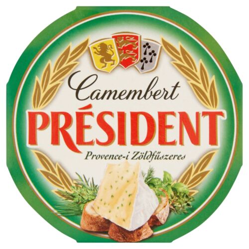 Président Camembert Sajt Provence-i Zöldfűszeres 120 g