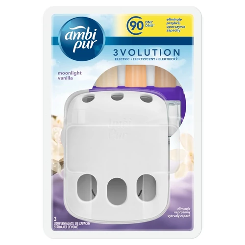 Ambi Pur 3Volution Elektromos Illatosító Készülék + utántöltő Moonlight Vanilla 20 ml