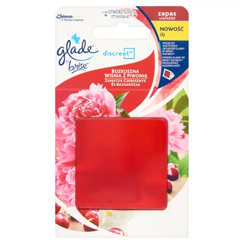 Brise Glade Discreet Illatosító Utántöltő Zamatos Cseresznye és Bazsarózsa 8 g